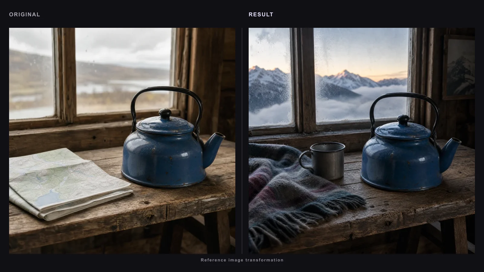 AI image generator editing a reference image